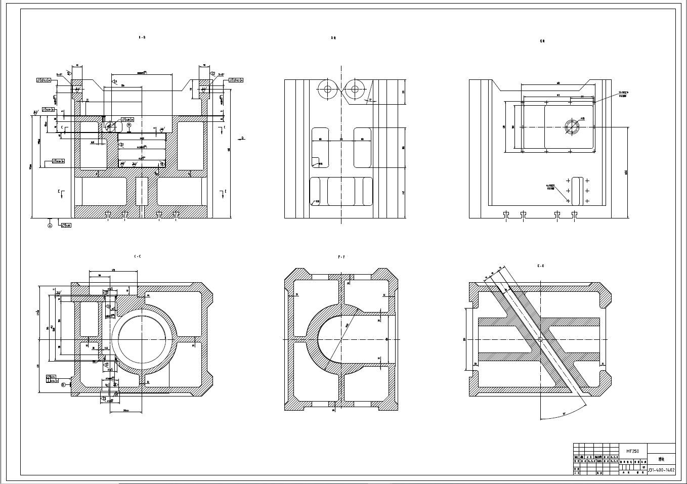 D0721-400吨闭式单点压力机执行机构设计+CAD+说明书==662220=250