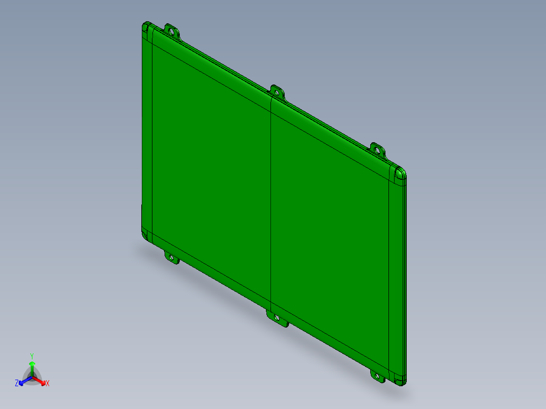 笔记本A壳全铣铣LOGO字符槽程序模型