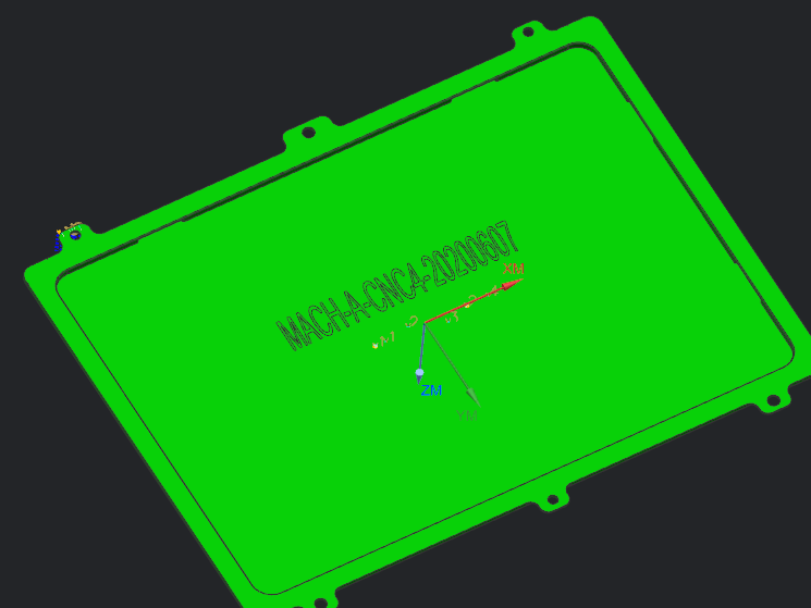 笔记本A壳全铣铣LOGO字符槽程序模型