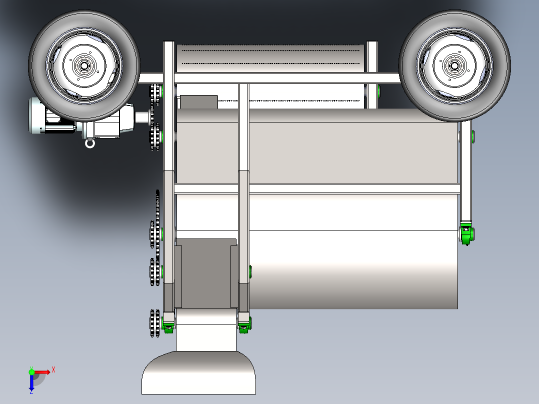 籽葫芦瓜取籽机3D 装配图 部装图俯视图