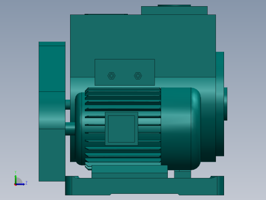 2X-70A旋片真空泵(成都南光)左视缩略图