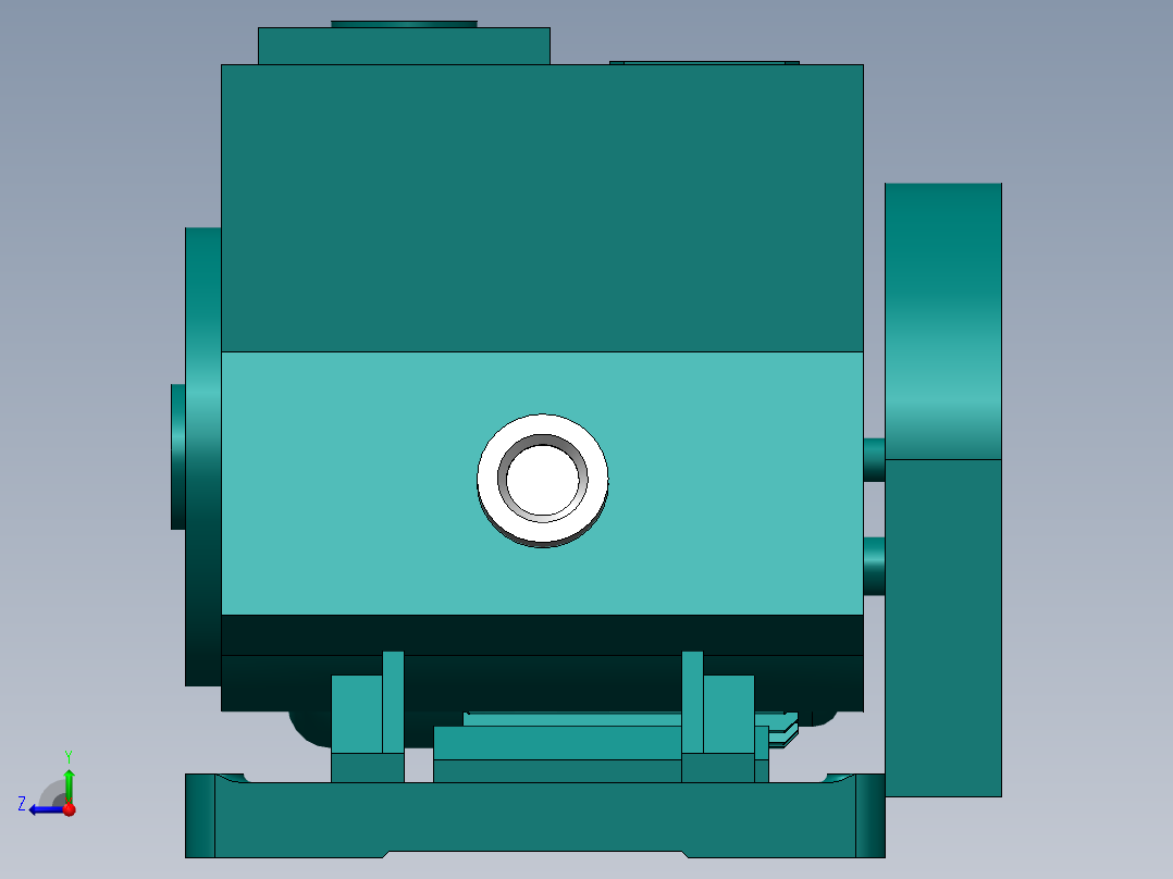 2X-70A旋片真空泵(成都南光)右视图
