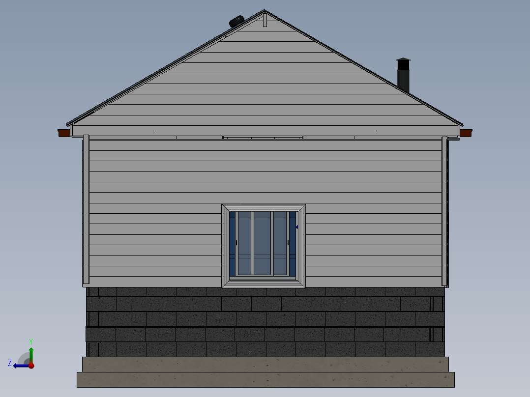 房子、建筑(99)右视图