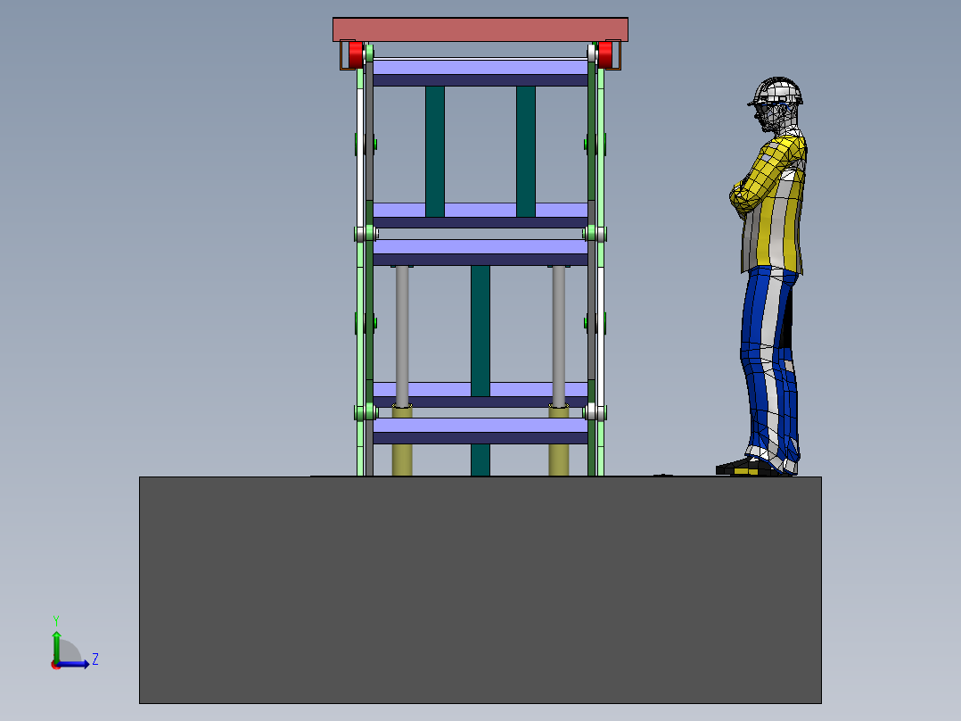 剪叉式升降机 、升降机(77)左视图