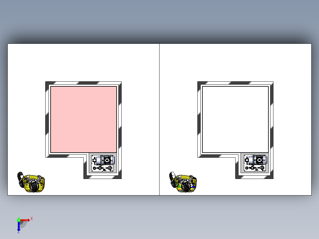 剪叉式升降机 、升降机(77)俯视图