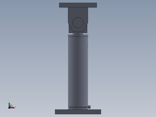 焊接型液压缸110x70x330毫米前视缩略图