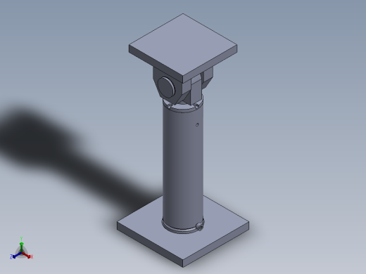 焊接型液压缸110x70x330毫米正等轴测缩略图