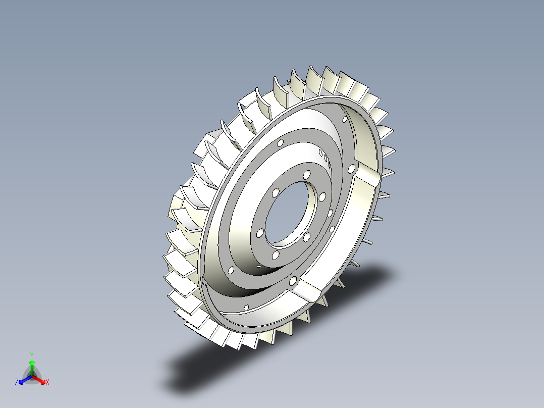 扩散器正等轴测图