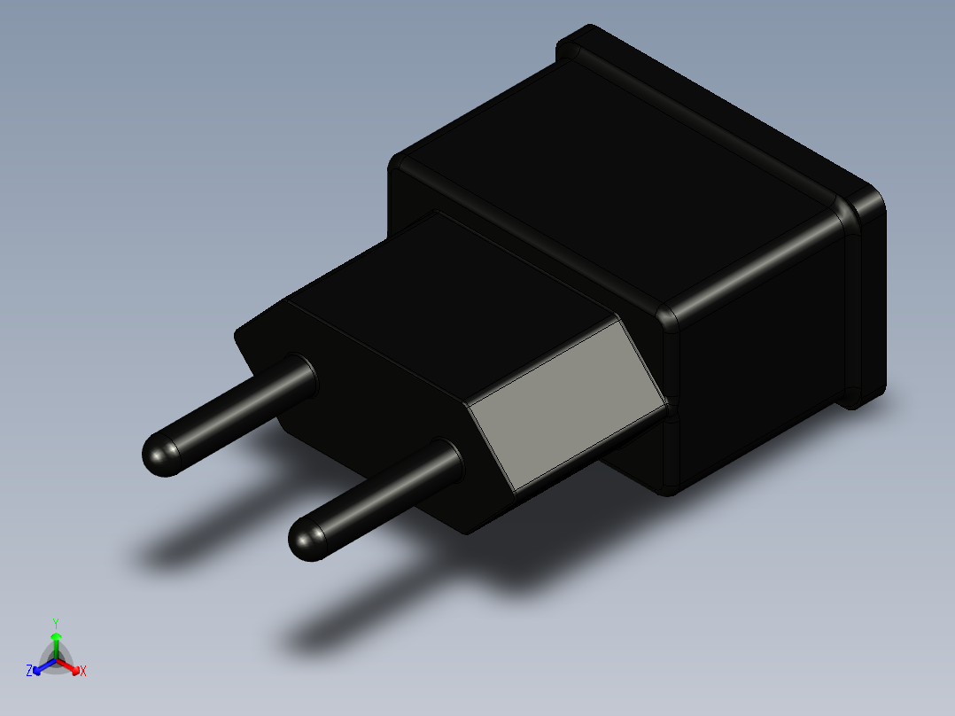 三星充电器201正等轴测图