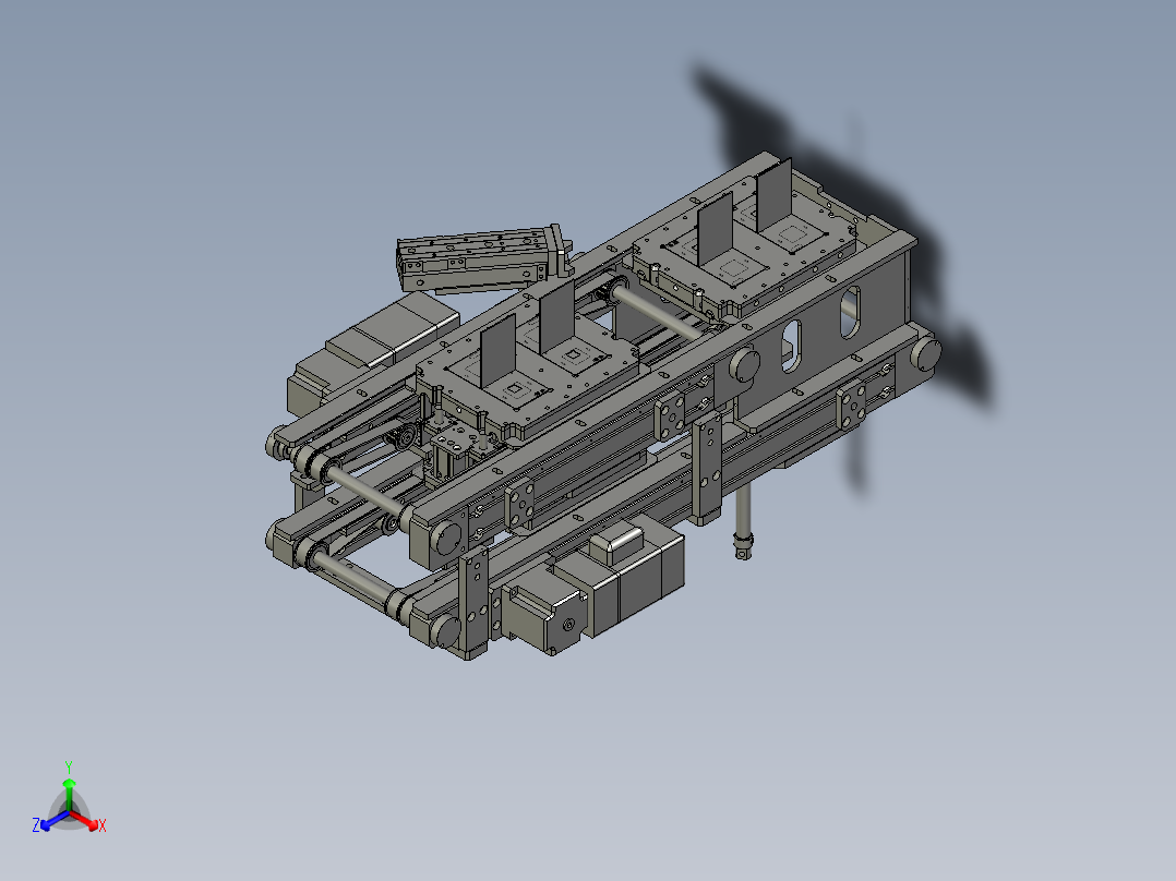 四段回流线主视图