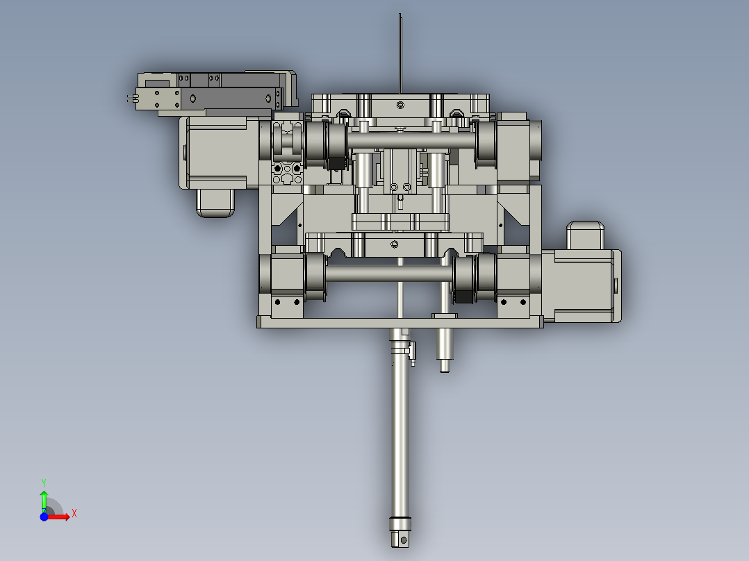 四段回流线前视图