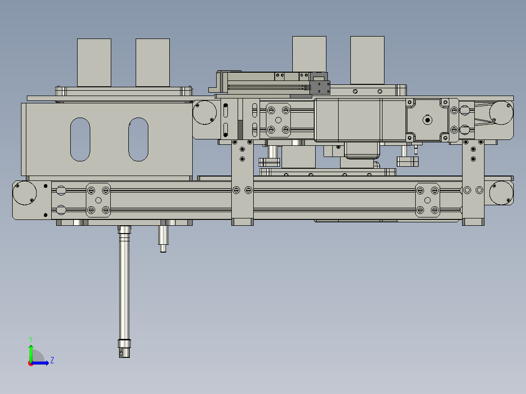 四段回流线左视图