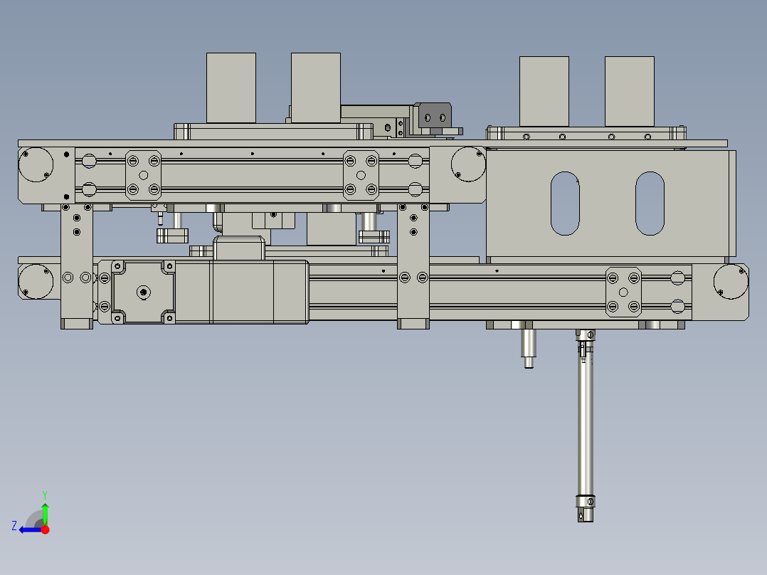 四段回流线右视图