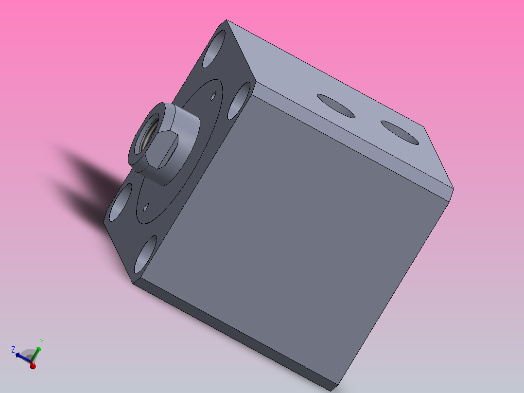 佑嘉欣油缸MPJ-32X20-5主视图