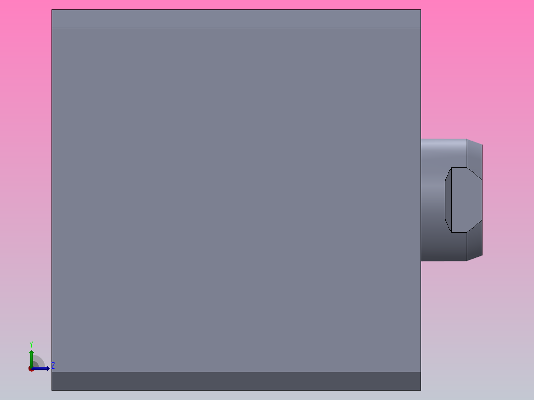 佑嘉欣油缸MPJ-32X20-5左视图