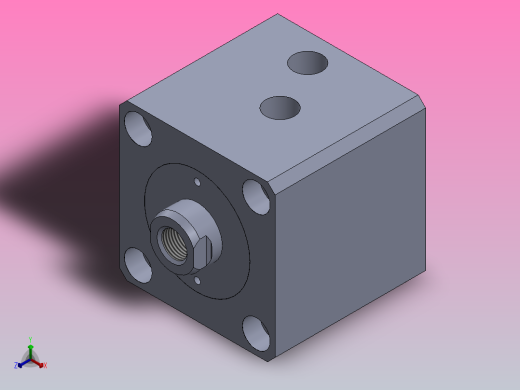 佑嘉欣油缸MPJ-32X20-5正等轴测缩略图