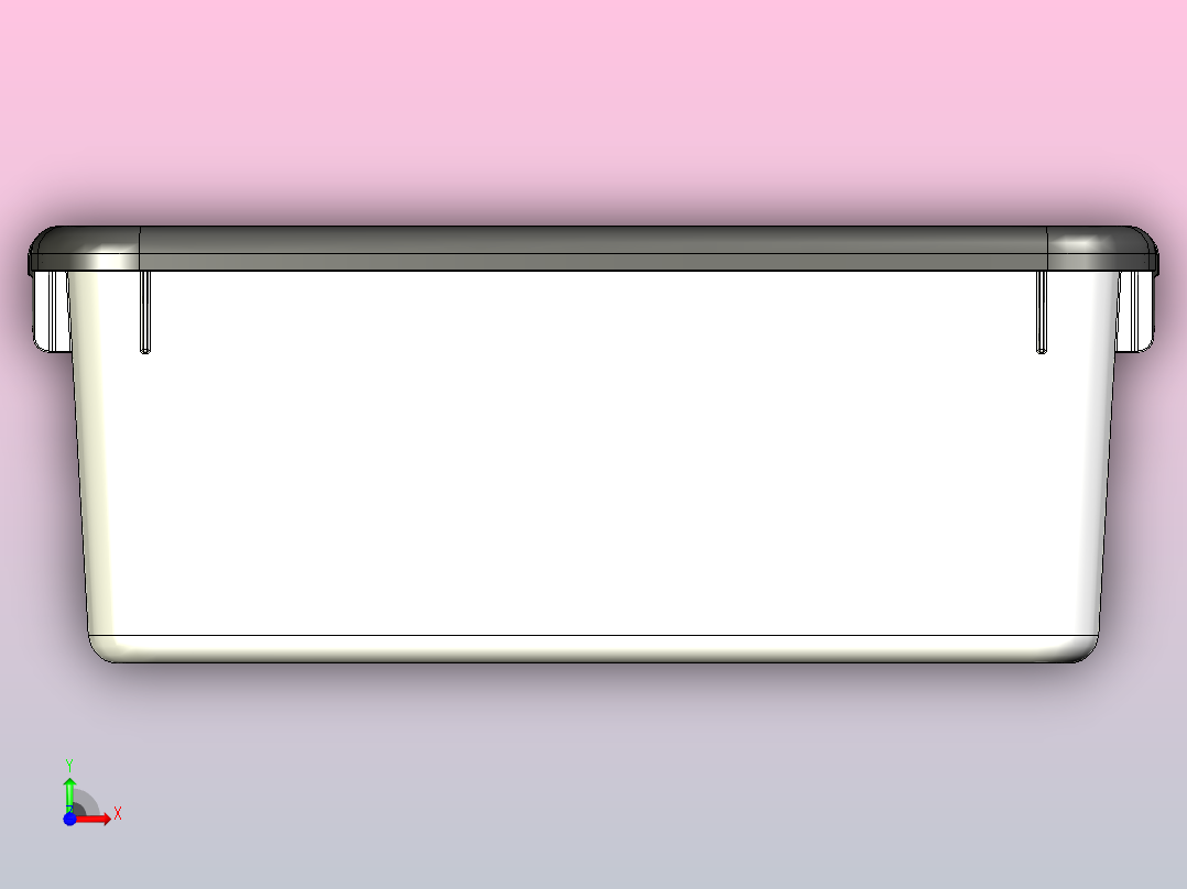 17升-18夸脱收纳箱前视图