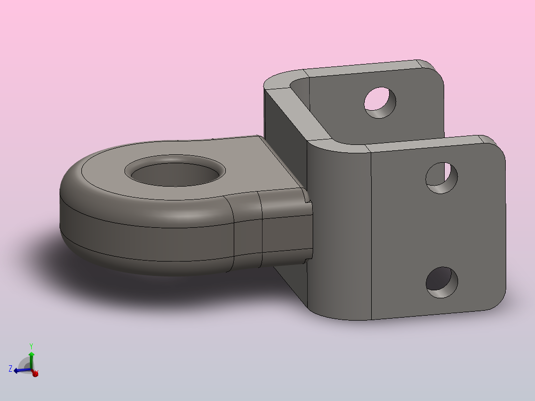 平板拖车主视图