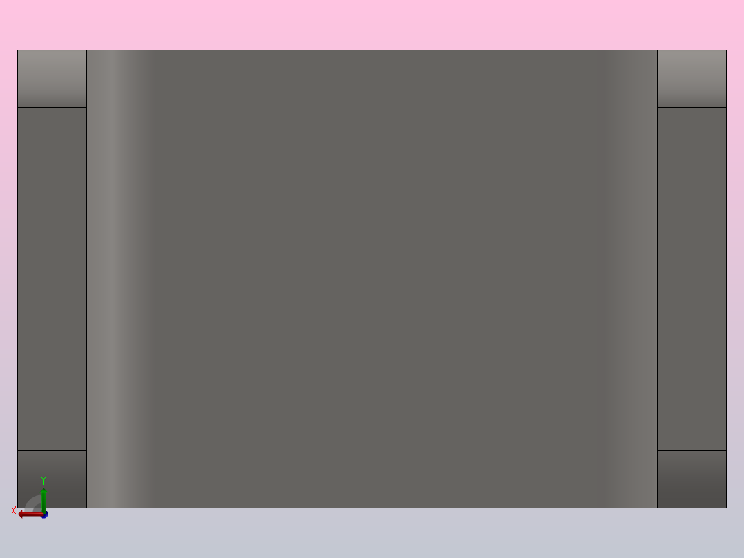 平板拖车后视图