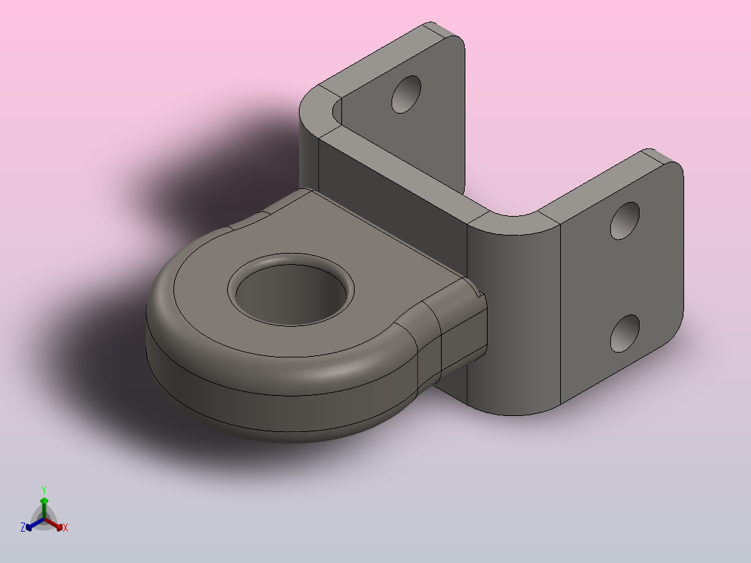 平板拖车正等轴测图