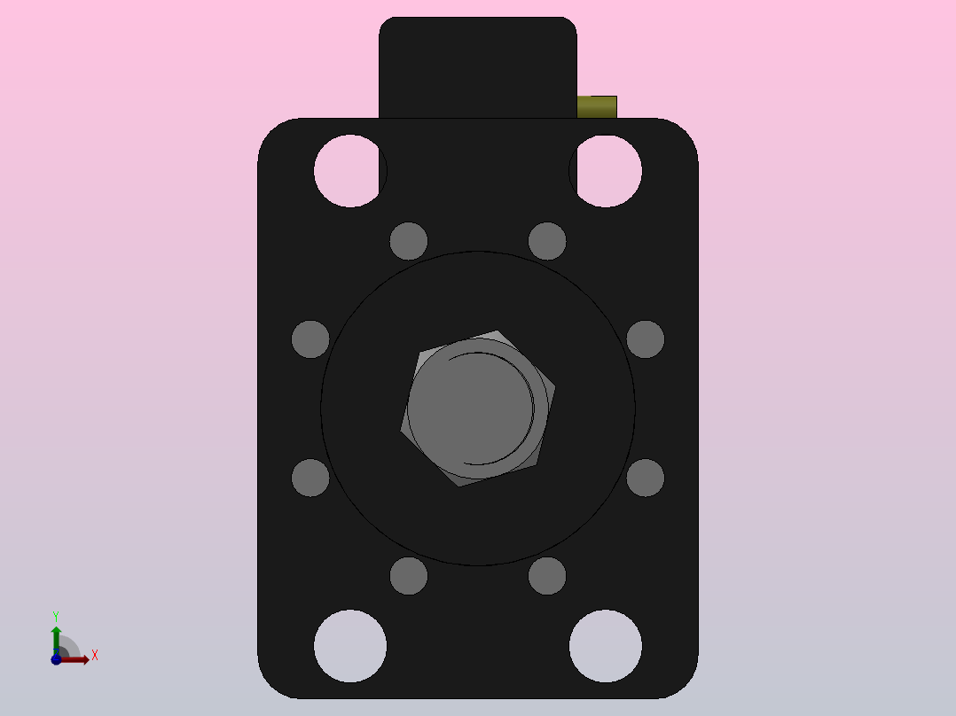 MPT-30T系列标准型[MPT-150-50-5-30T-M1-S1-0°]可调型气压增压缸前视图