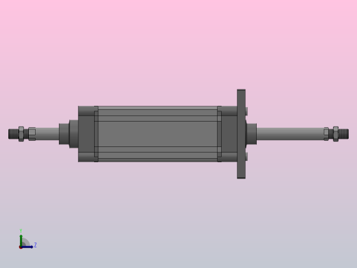 SED双轴复动型气缸SED 100×175-S左视缩略图