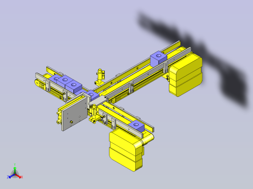 一款不同高度工件的分类机构3D图纸