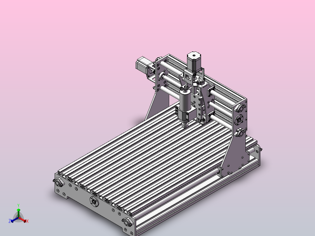 cnc-雕刻机主视图