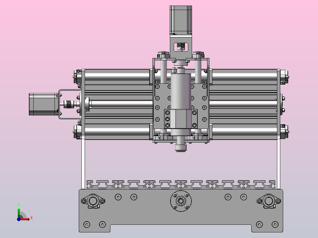 cnc-雕刻机前视图