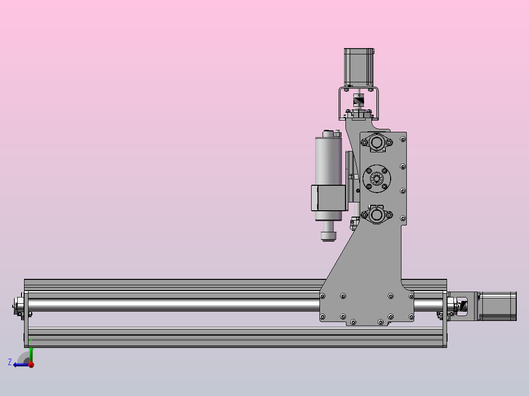 cnc-雕刻机右视图