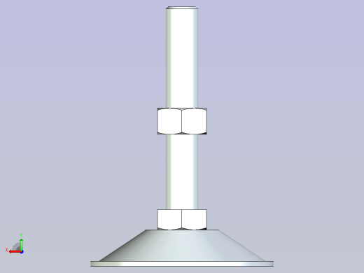 脚轮脚杯3D  WAH01-D90-M16-L100.x_t后视缩略图