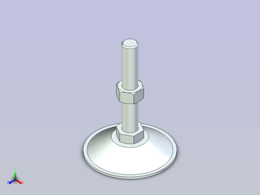 脚轮脚杯3D  WAH01-D90-M16-L100.x_t正等轴测缩略图
