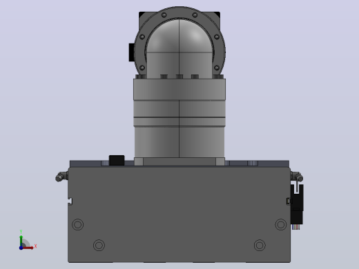 DMG220-BCM齿轮齿条模组直线滑台（电机后折）[DMG220-L20S400-DT750-C2U-BCM-P7]前视缩略图