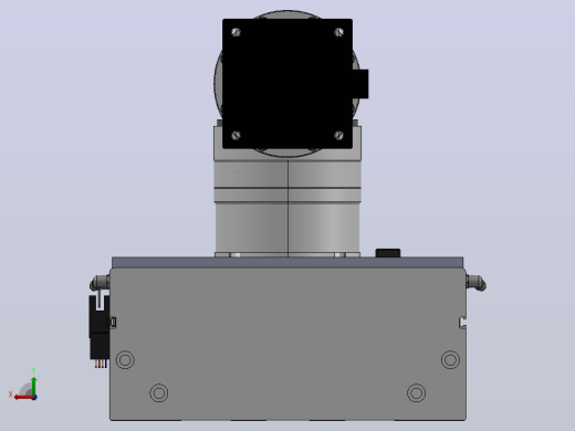 DMG220-BCM齿轮齿条模组直线滑台（电机后折）[DMG220-L20S400-DT750-C2U-BCM-P7]后视缩略图