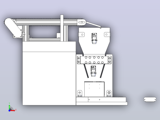 香烟装盒装置前视缩略图