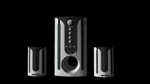 扬声器 3D模型缩略图
