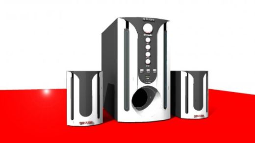 扬声器 3D模型缩略图