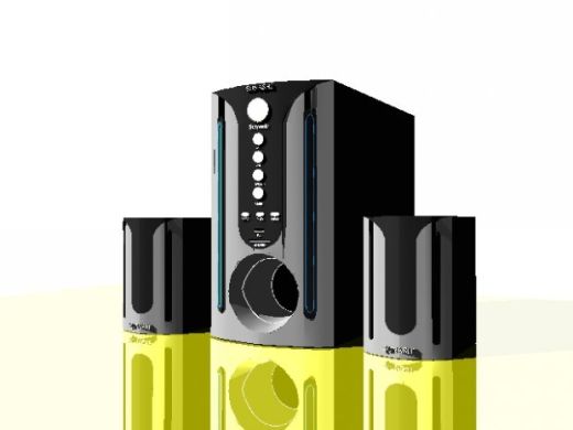扬声器 3D模型缩略图