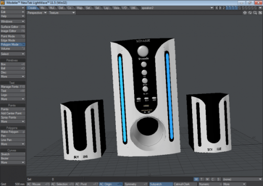 扬声器 3D模型缩略图