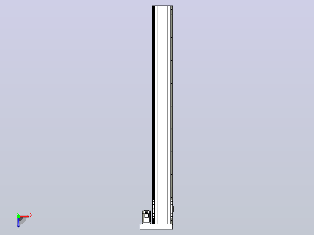 日规模组半封闭丝杆TPA-HNR-175D-2510C-L1650-ML-C-P75-N3俯视图
