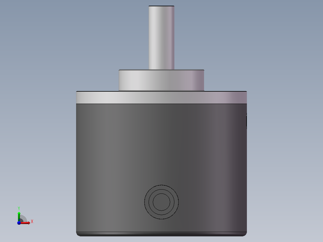 G40S系列旋转编码器[G40S系列-A型安装-轴径6]前视图