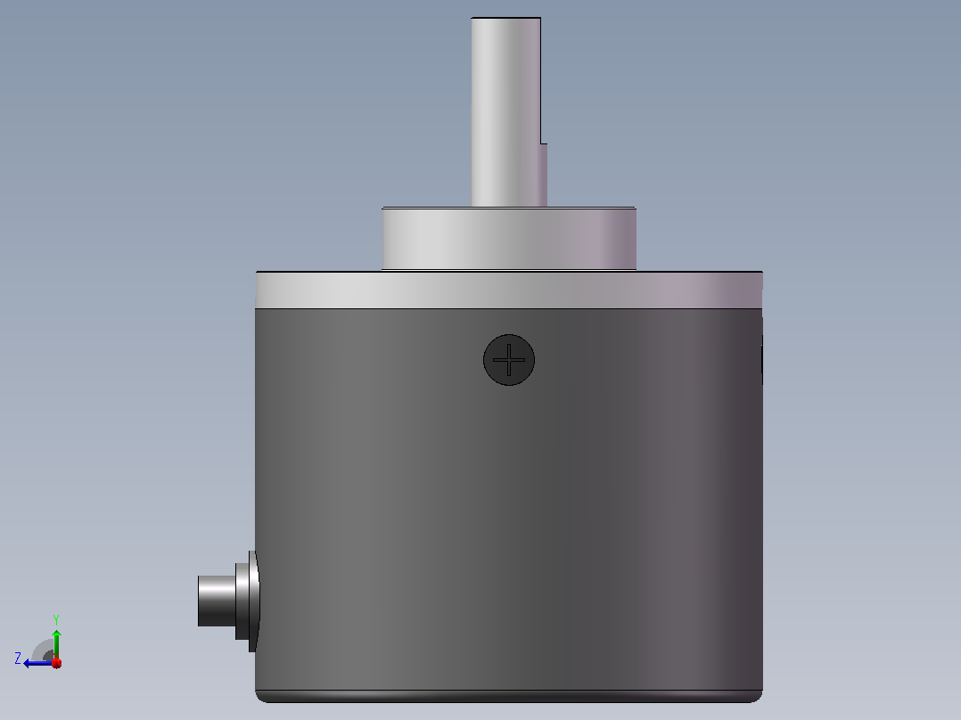 G40S系列旋转编码器[G40S系列-A型安装-轴径6]右视图