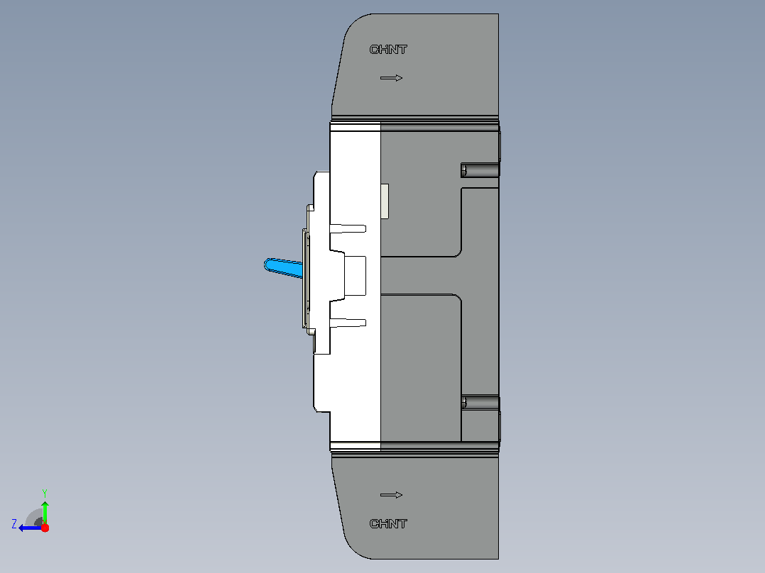 NM5-125Q 3P塑料外壳式断路器三维模型202209右视图