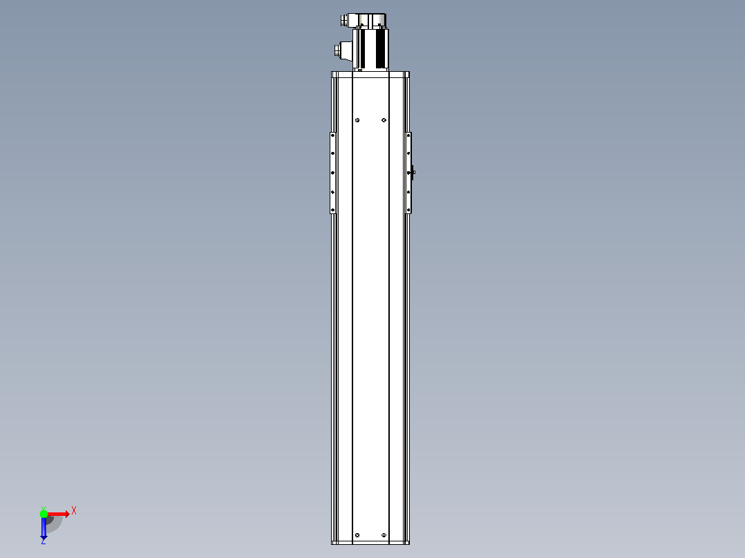 日规模组半封闭丝杆TPA-HNR-220D-3210C-L850-M-Y-P1K-N3俯视图