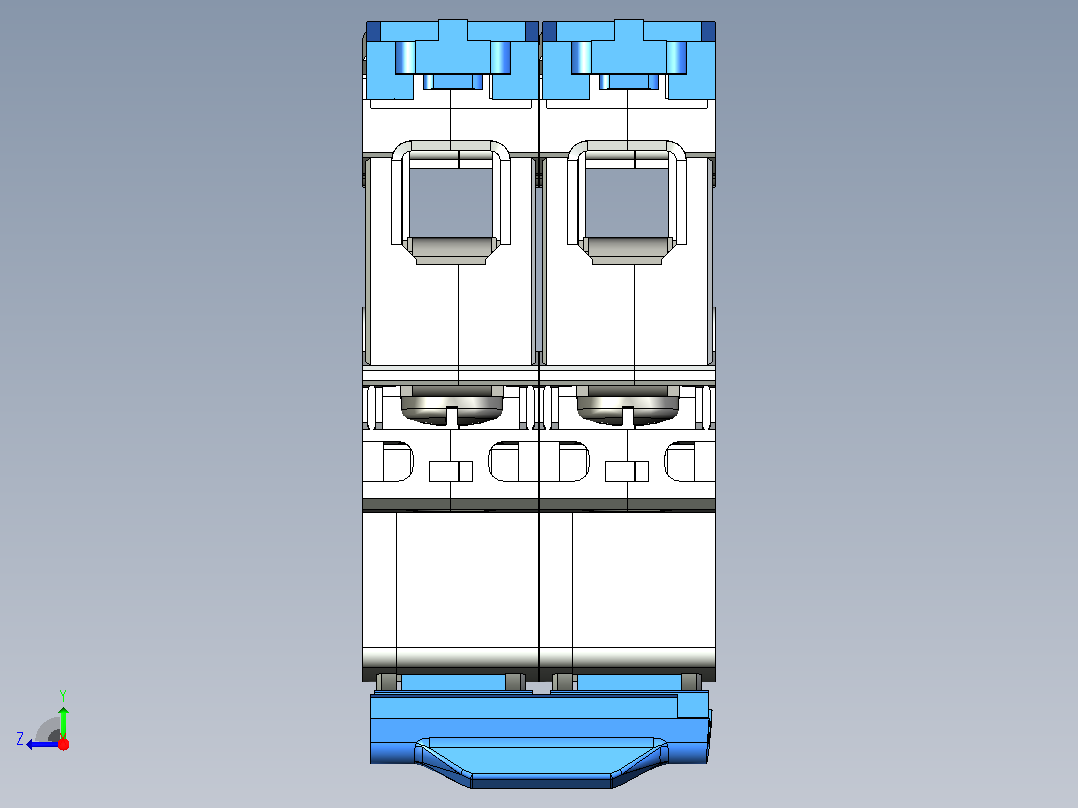 NH4-125&amp;2P&amp;隔离开关三维模型202307右视图