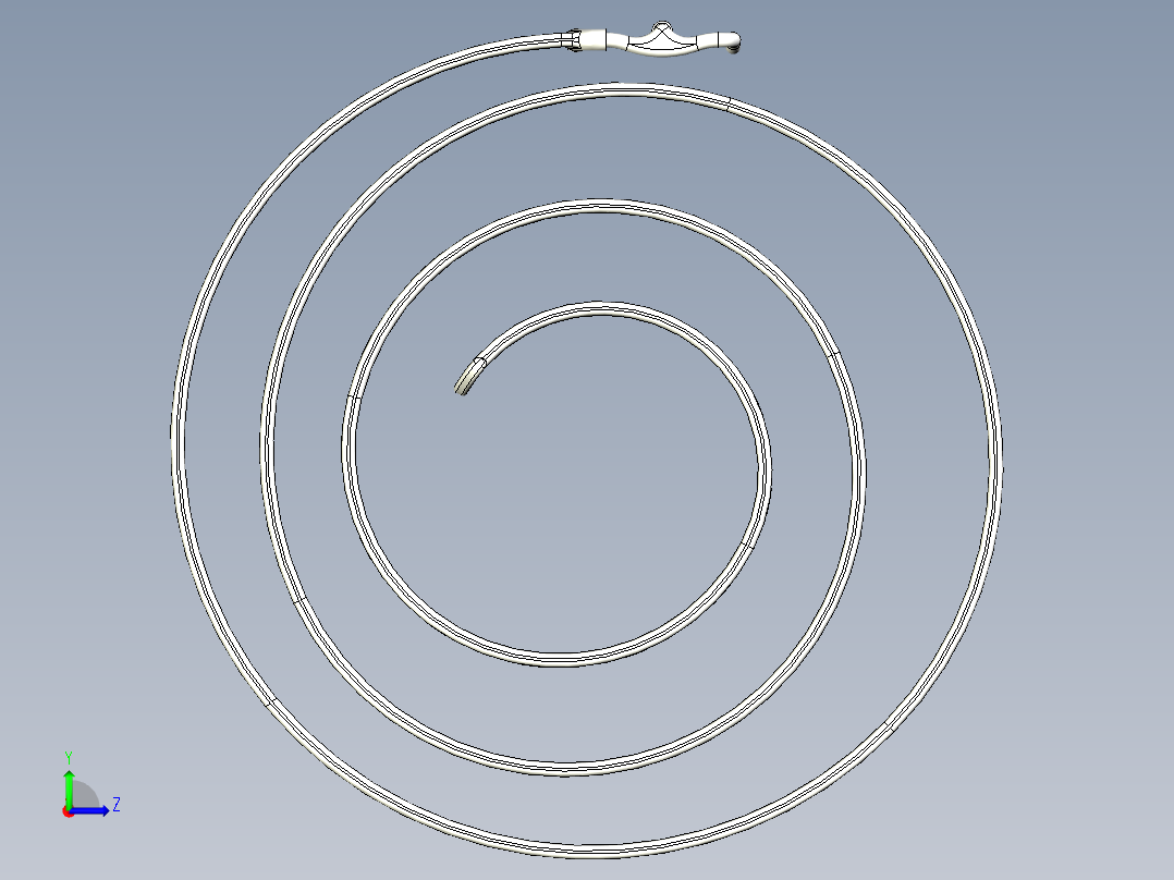 军用皮带模型左视图