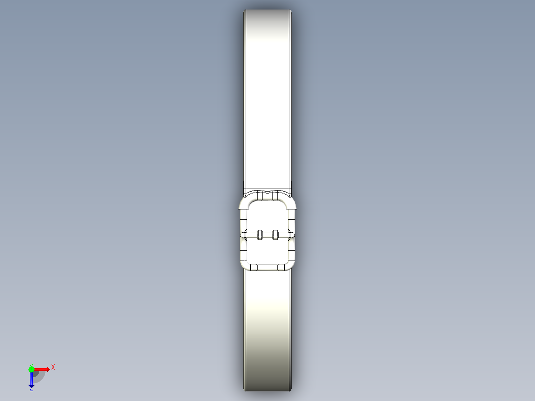 军用皮带模型俯视图