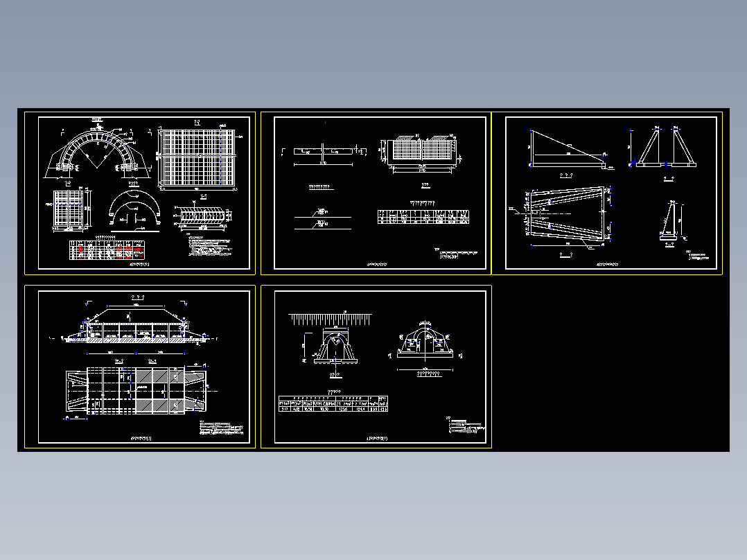 4m孔径拱形涵洞设计图