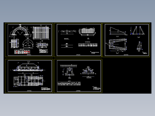 4m孔径拱形涵洞设计图