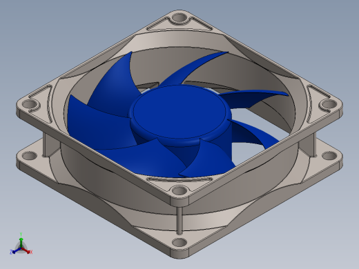 处理器风扇正等轴测缩略图